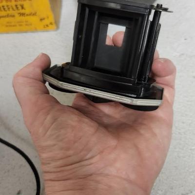 Sale Photo Thumbnail #332: Kodak Brownie Reflex Synchro in box. Fits medium flat rate box