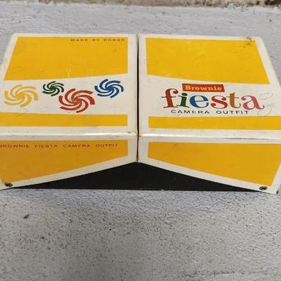 Sale Photo Thumbnail #338: Kodak Brownie Fiesta in box with extras. Fits in medium flat rate box.
