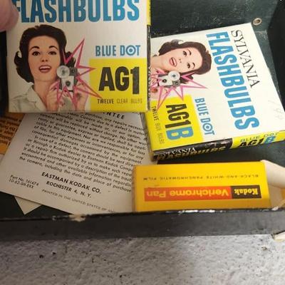 Sale Photo Thumbnail #346: Kodak Brownie Fiesta in box with extras. Fits in medium flat rate box.