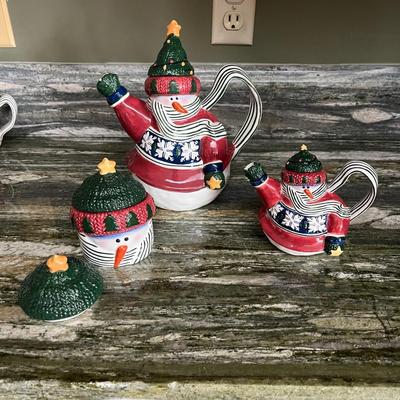 Snowman Tea Set and More (K-BC)