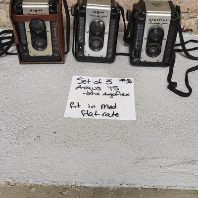 Sale Photo Thumbnail #349: Set of 3 Argus 75 models. One is argoflex. Fits medium flat rate box