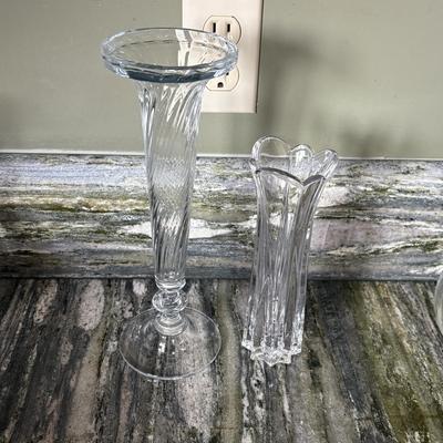 Collection of Glass Vases, Candlesticks & More (K-SF)
