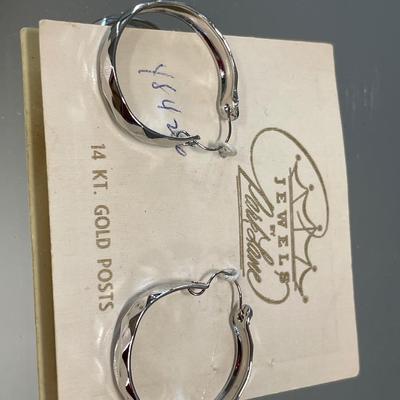 Post earrings in packaging