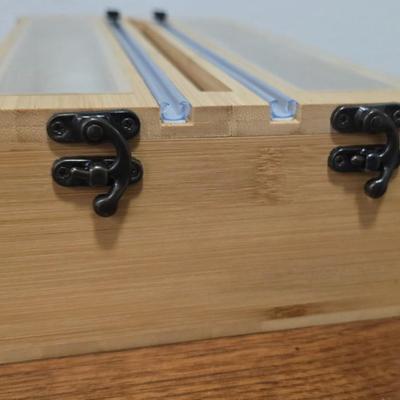 Lot 8: Wooden Storage Bag Holder