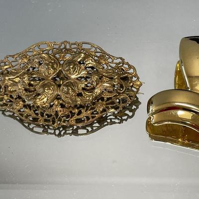 Vintage brooch and Monet pin