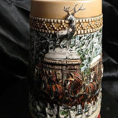 Budweiser Holiday Clydesdale Stein – Anheuser-Busch Collectible Beer Mug