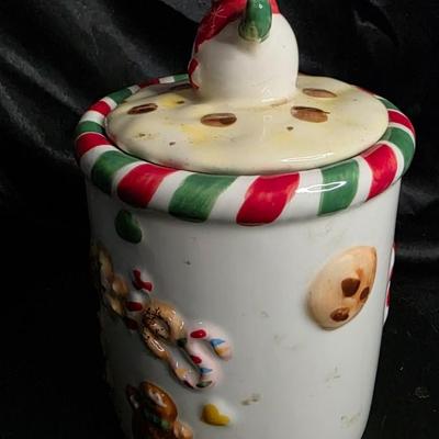 Festive Snowman Chef Cookie Jar – Ceramic Holiday Kitchen Decor