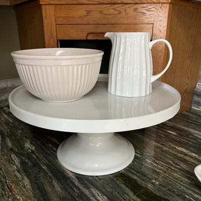 White Ceramic Serving Pieces (K-BC)