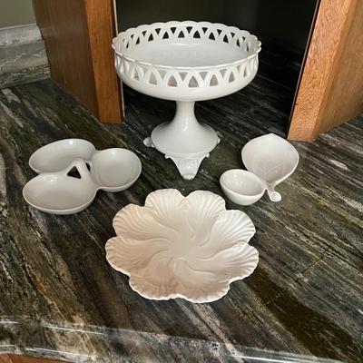 White Ceramic Serving Pieces (K-BC)
