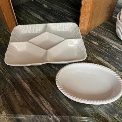 White Ceramic Serving Pieces (K-BC)