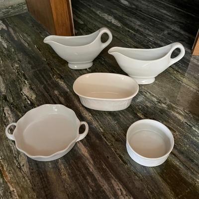 White Ceramic Serving Pieces (K-BC)