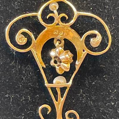 10k gold pendant-chain is not stamped