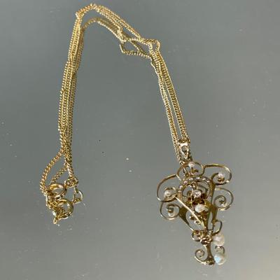 10k gold pendant-chain is not stamped
