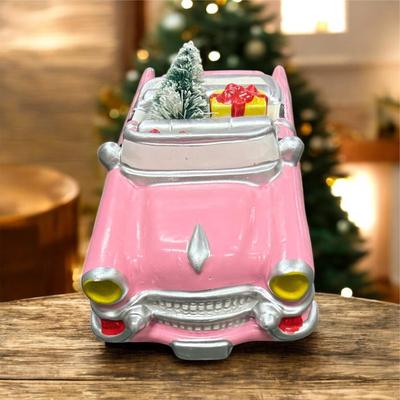 Sale Photo Thumbnail #209: Dept 56 Snow Village Christmas Cadillac  #54135  NO BOX  Approximately 4.5" long