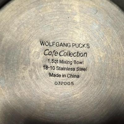 Lot 13: Set of 4 Stainless Steel - Wolfgang Puck Nesting Storage Bowls