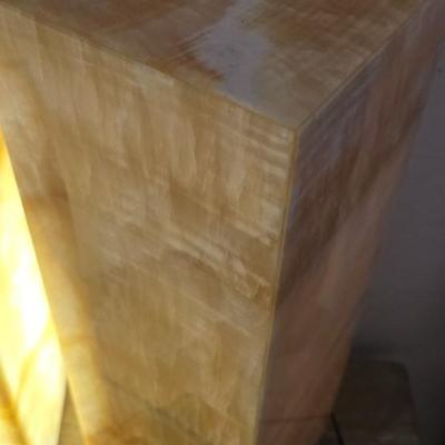 Lot 25: Stone Lamps - Both Lamps Work