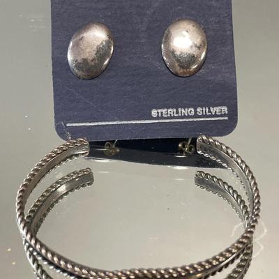 Silver earrings and more
