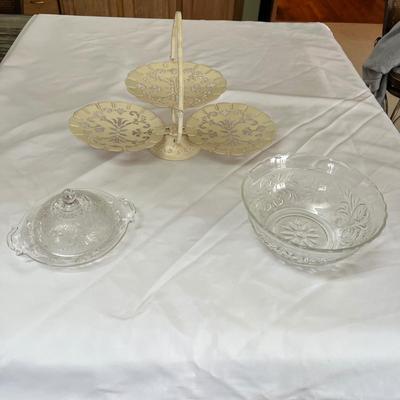 Glass and Metal Serving Pieces (K-BC)