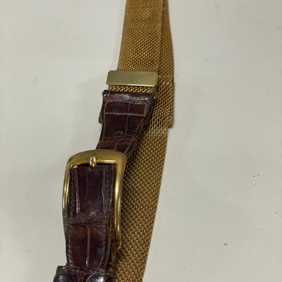 Gold tone belt