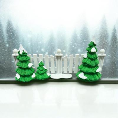 Sale Photo Thumbnail #226: Dept 56 Snow Village Frosty Tree Lined Picket Fence #5207-8  Includes Box