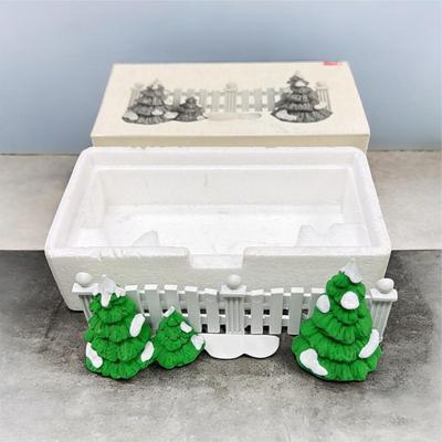 Sale Photo Thumbnail #227: Dept 56 Snow Village Frosty Tree Lined Picket Fence #5207-8  Includes Box