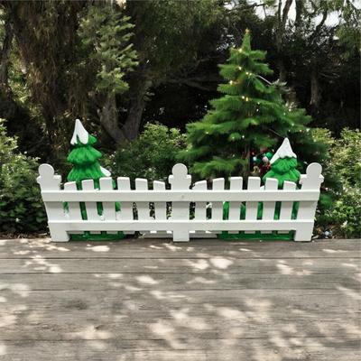 Sale Photo Thumbnail #225: Dept 56 Snow Village Frosty Tree Lined Picket Fence #5207-8  Includes Box