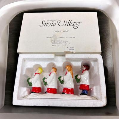 Sale Photo Thumbnail #230: Dept 56 Snow Village Choir Kids #5147-0  Approximately 5.5" Long