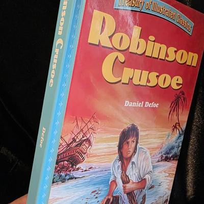Treasury of Illustrated Classics Robinson Crusoe by Daniel Defoe - New Condition Hardcover
