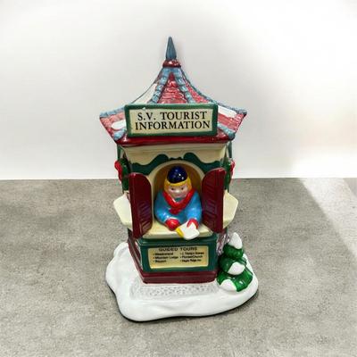 Sale Photo Thumbnail #241: Dept 56 Snow Village Information Booth  NO BOX  Approximately 5" Tall