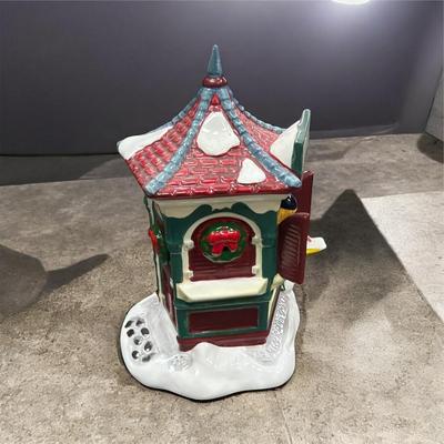 Sale Photo Thumbnail #240: Dept 56 Snow Village Information Booth  NO BOX  Approximately 5" Tall