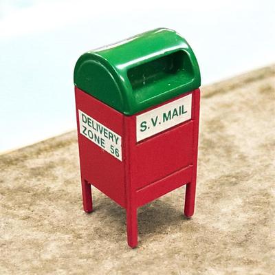Sale Photo Thumbnail #242: Dept 56 Snow Village Metal Mailbox #5198-5  Includes Box  Approximately 2" Tall