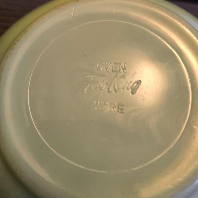 Sale Photo Thumbnail #40: 7" wide FireKing Jadeite Bowl