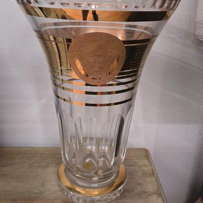 Lot 39: Versace Crystal Vase