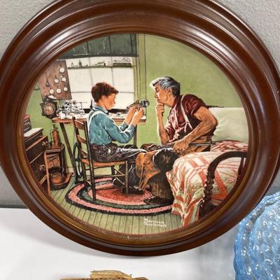 Clear glass and N Rockwell plate