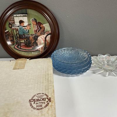 Clear glass and N Rockwell plate