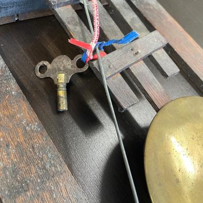 Mission wood chime clock