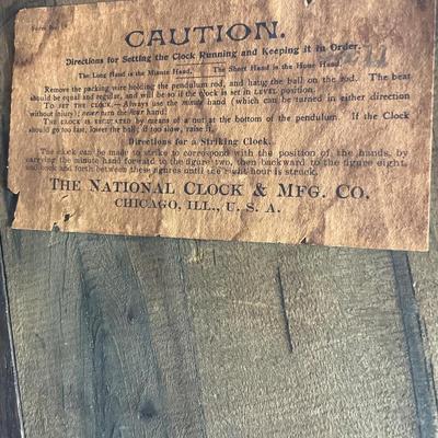 Mission wood chime clock