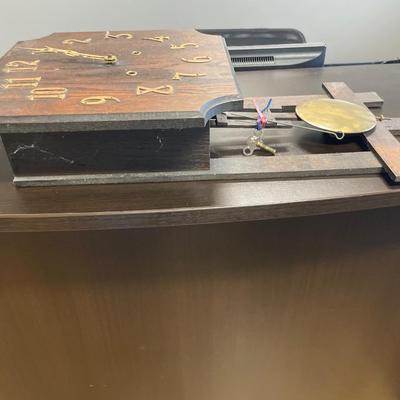 Mission wood chime clock