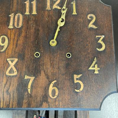 Mission wood chime clock