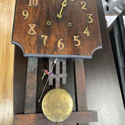 Mission wood chime clock