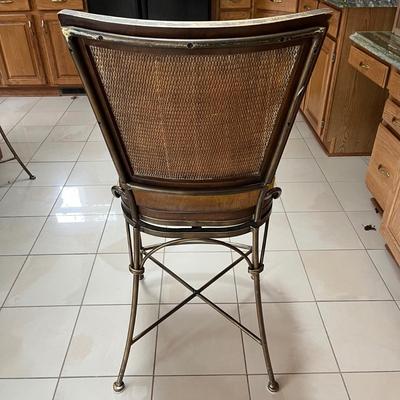 Three Swivel Barstools in Wood and Metal (K-BC)