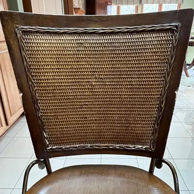 Three Swivel Barstools in Wood and Metal (K-BC)