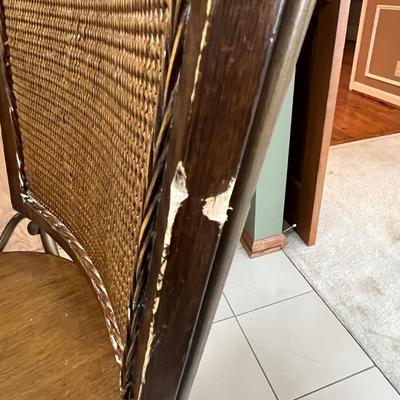 Three Swivel Barstools in Wood and Metal (K-BC)