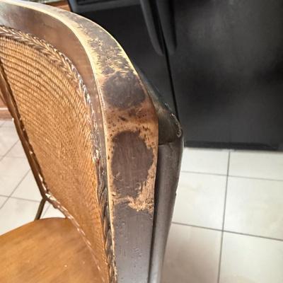 Three Wood & Metal Swivel Barstools (K-BC)