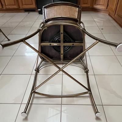 Three Swivel Barstools in Wood and Metal (K-BC)