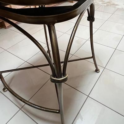 Three Swivel Barstools in Wood and Metal (K-BC)