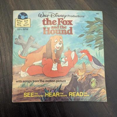 Walt Disney The Fox & The Hound Story Book & Record