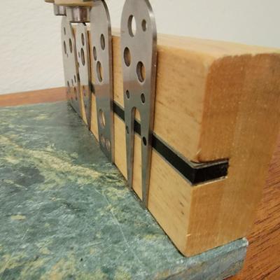 Lot 48: Cheese Set - Marble Cutting board & Assorted Cheese Knives