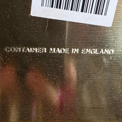 Vintage Stacked Christmas Gifts Tin - Holiday Presents Cookie Storage Canister