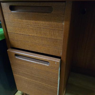 Lot 60: Mid-Century Wooden Vanity Desk